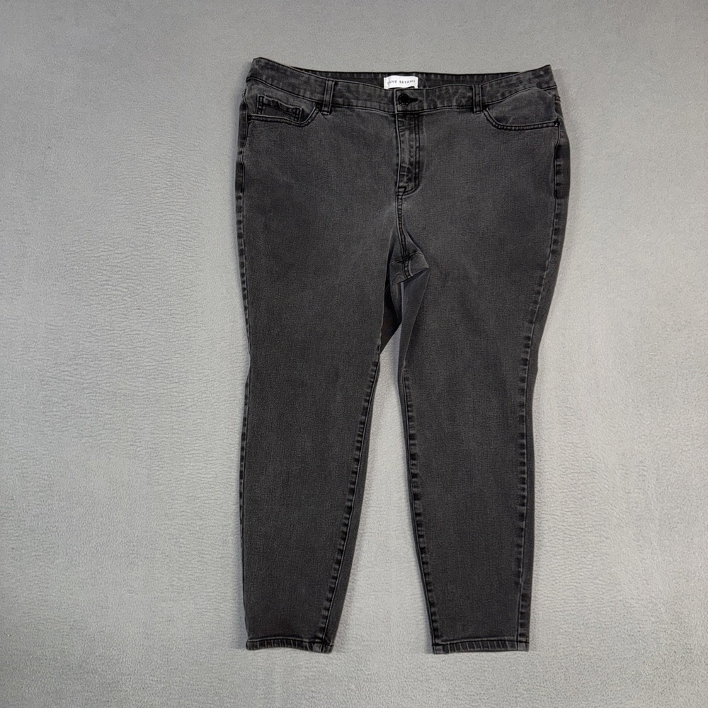 Lane Bryant Jeans Womens 20 Faded Black High Rise Skinny Ultimate Stretch Denim